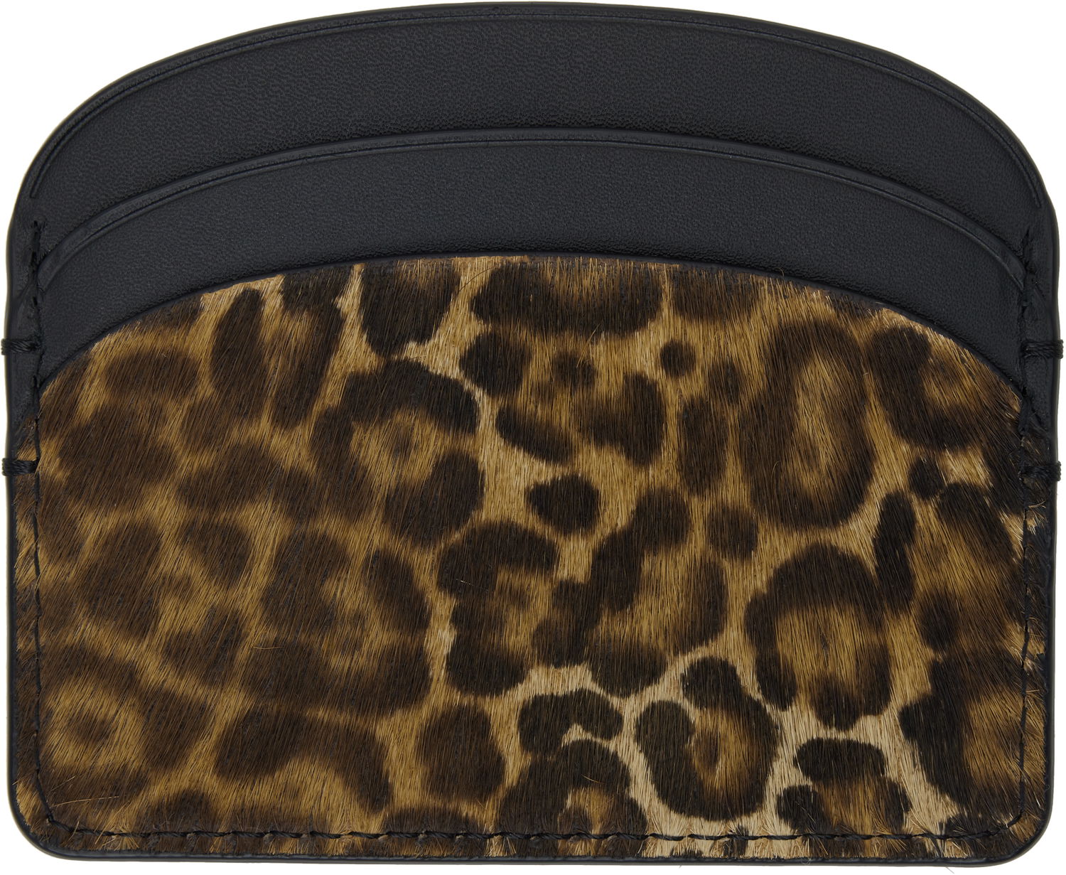 Lompakko A.P.C. A.P.C. Demi-Lune Leopard Card Holder Monivärinen | PXCAW-F63270, 1