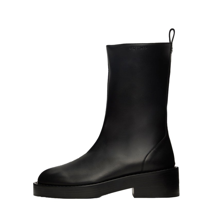 Tennarit ja kengät Courrèges Leather Platform Boots Musta | 323SAB012CV0021