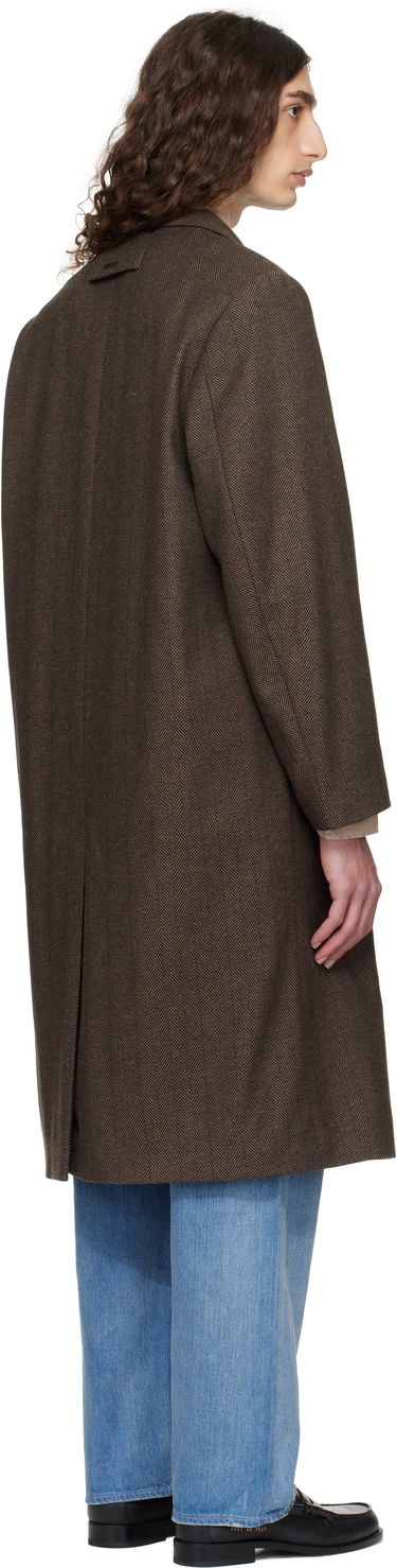 Takit BOSS Hugo Regular Fit Concealed Closure Coat Ruskea | 50542695, 2