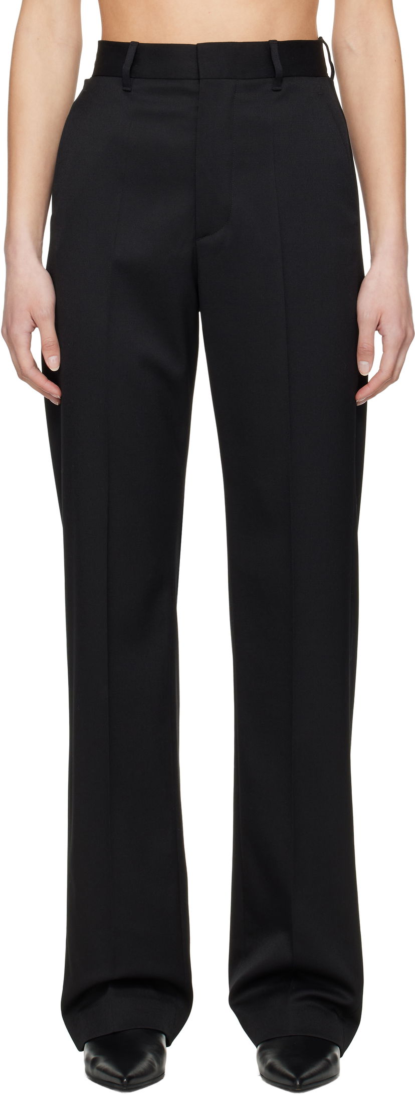 Housut Maison Margiela MM6 Maison Margiela Tailoring Wool Blend Trousers Musta | S62KB0224 S47848