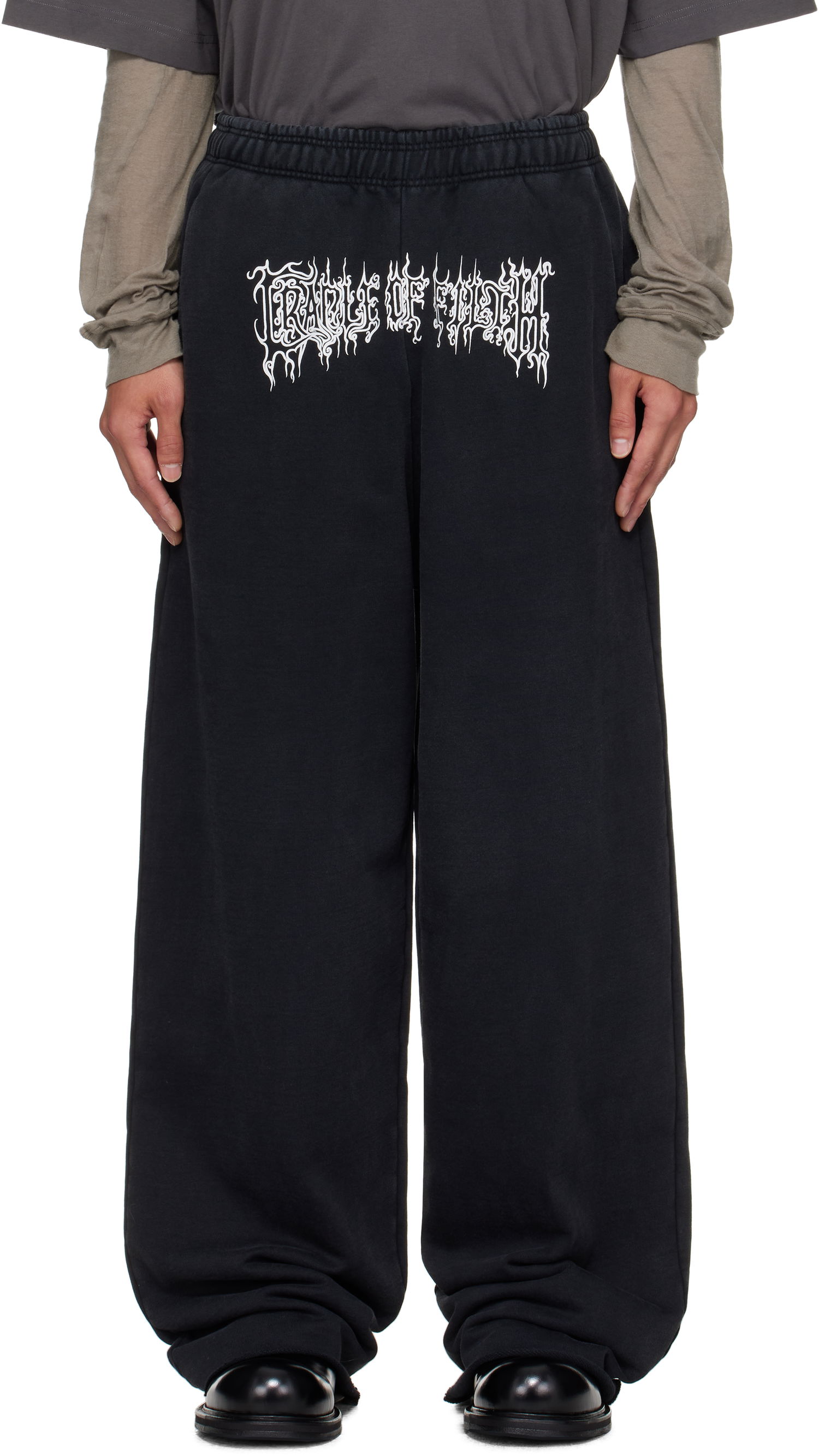 Verryttelyhousut VETEMENTS Vetements Cradle of Filth Baggy Sweatpants Musta | UCF76SP100B, 0