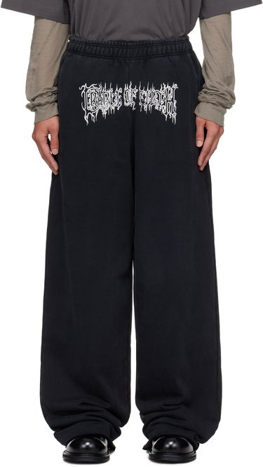 Verryttelyhousut VETEMENTS Vetements Cradle of Filth Baggy Sweatpants Musta | UCF76SP100B, 0