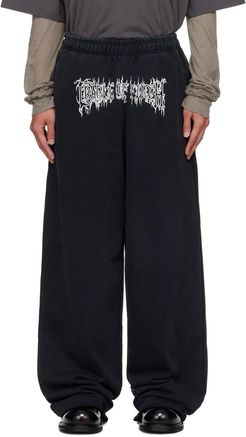 Verryttelyhousut VETEMENTS Vetements Cradle of Filth Baggy Sweatpants Musta | UCF76SP100B