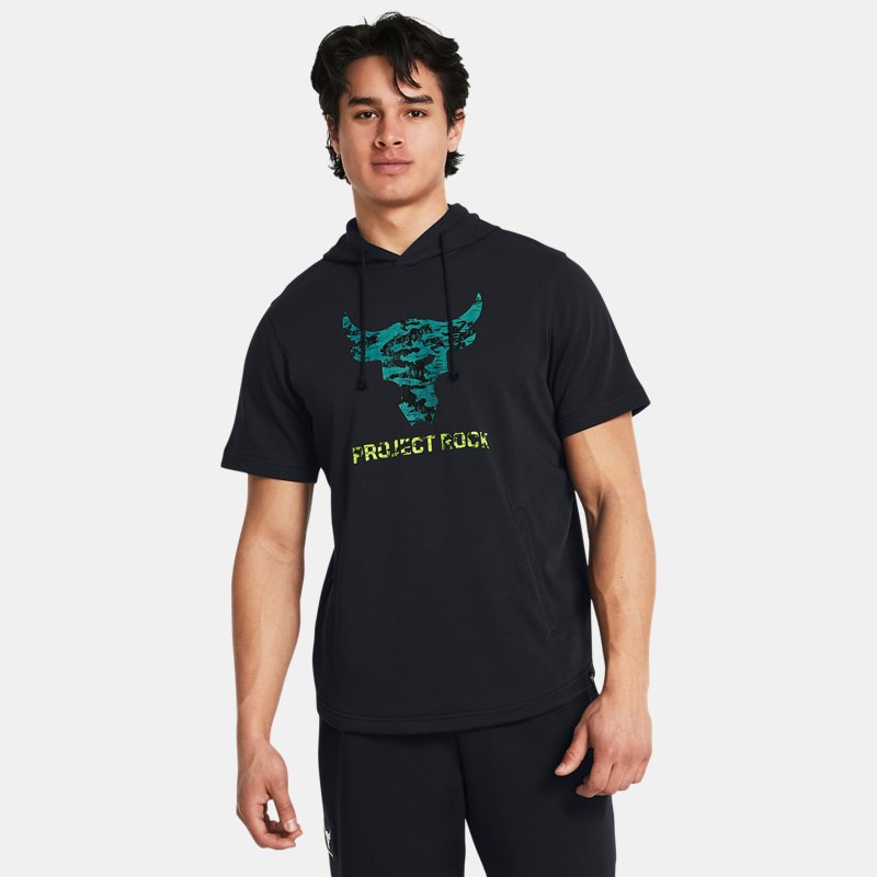 T-paita Under Armour Project Rock Payoff Terry Kurzarm Musta | 1383227-001