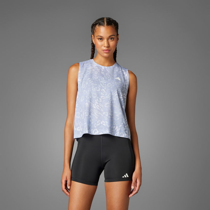 Tankkitoppi adidas Performance Printed Training Tank Top Sininen | JD7763