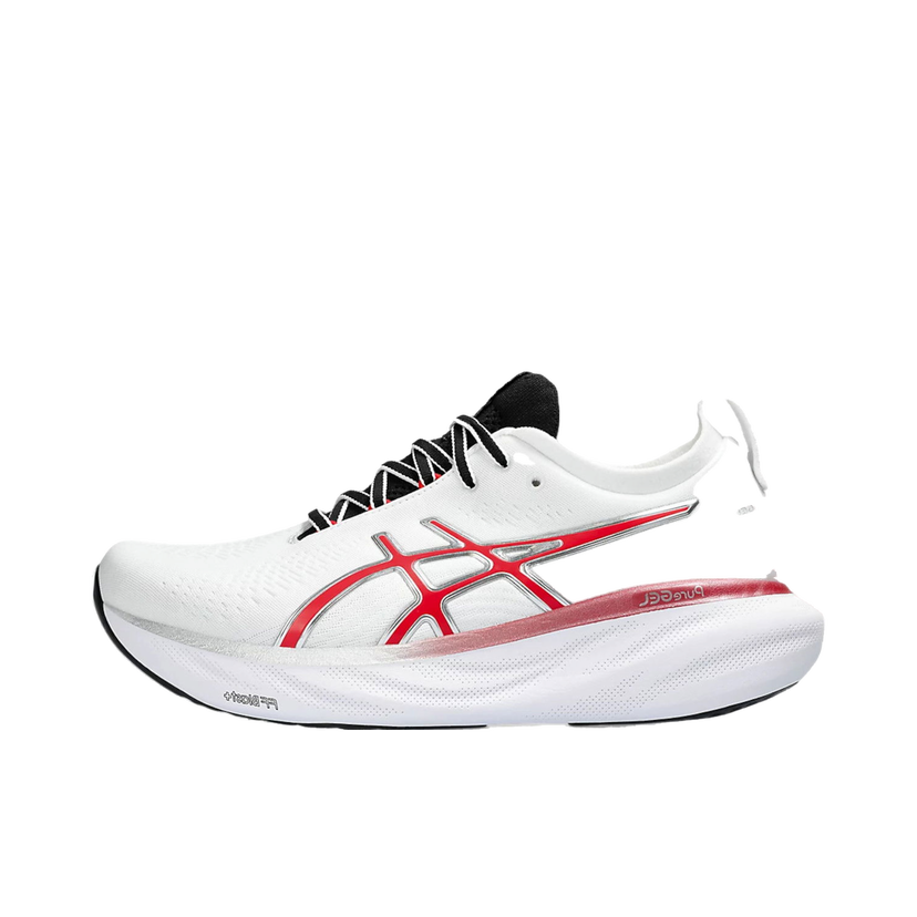 Juoksu Asics GEL-Nimbus 25 Valkoinen | 1011b750-100
