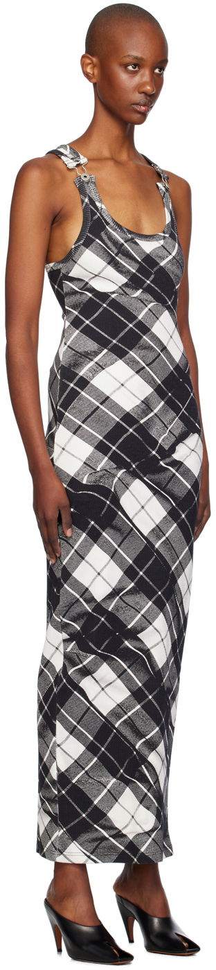 Mekko Jean Paul Gaultier Gaultier Tartan Maxi Dress Musta | 24/31-F-RO302-J565-000201, 1