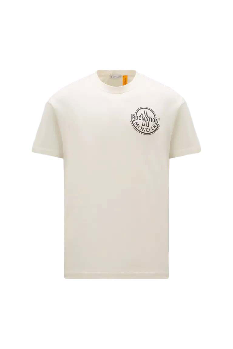 T-paita Moncler Roc Nation by Jay-Z x Logo T-Shirt Valkoinen | I209W8C0000589A8Y038, 0