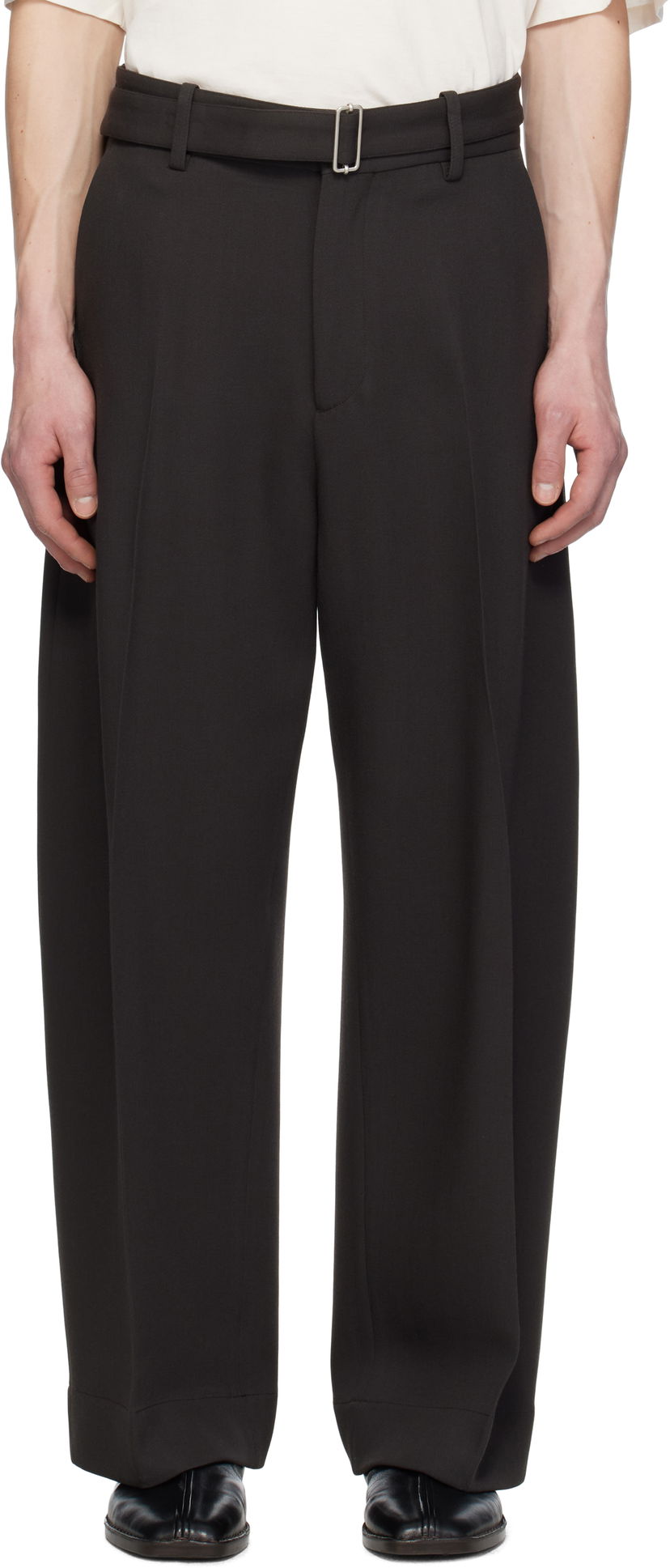 Housut Studio Nicholson Studio Nicholson Vital Trousers Musta | VITAL SNM - 1279