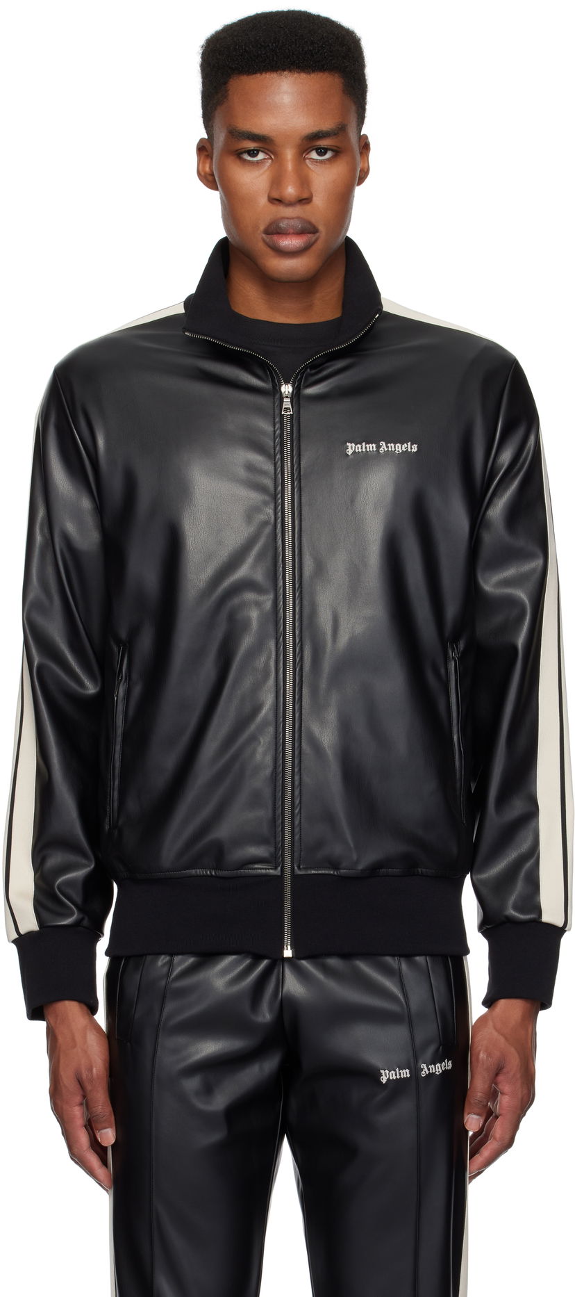 Takki Palm Angels Track Jacket With Logo Musta | PMBD058F24FAB0021003