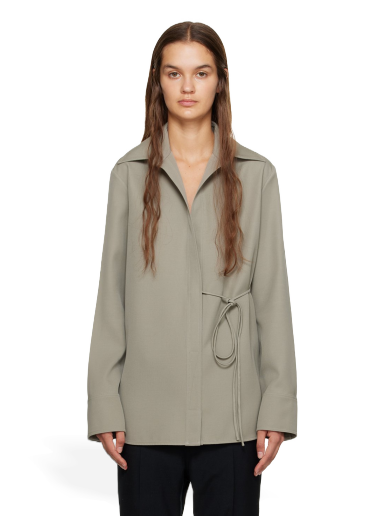 Paita Jil Sander Wrap Shirt Harmaa | J02DL0154_J40002