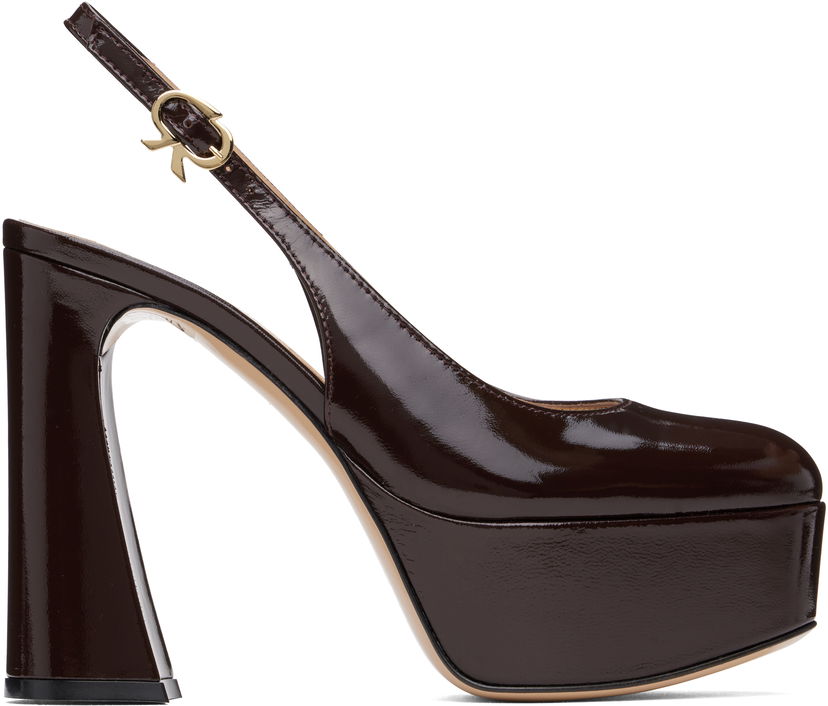 Tennarit ja kengät Gianvito Rossi Bessie Slingback Platform Heels Ruskea | G95569-70RIC-NUI