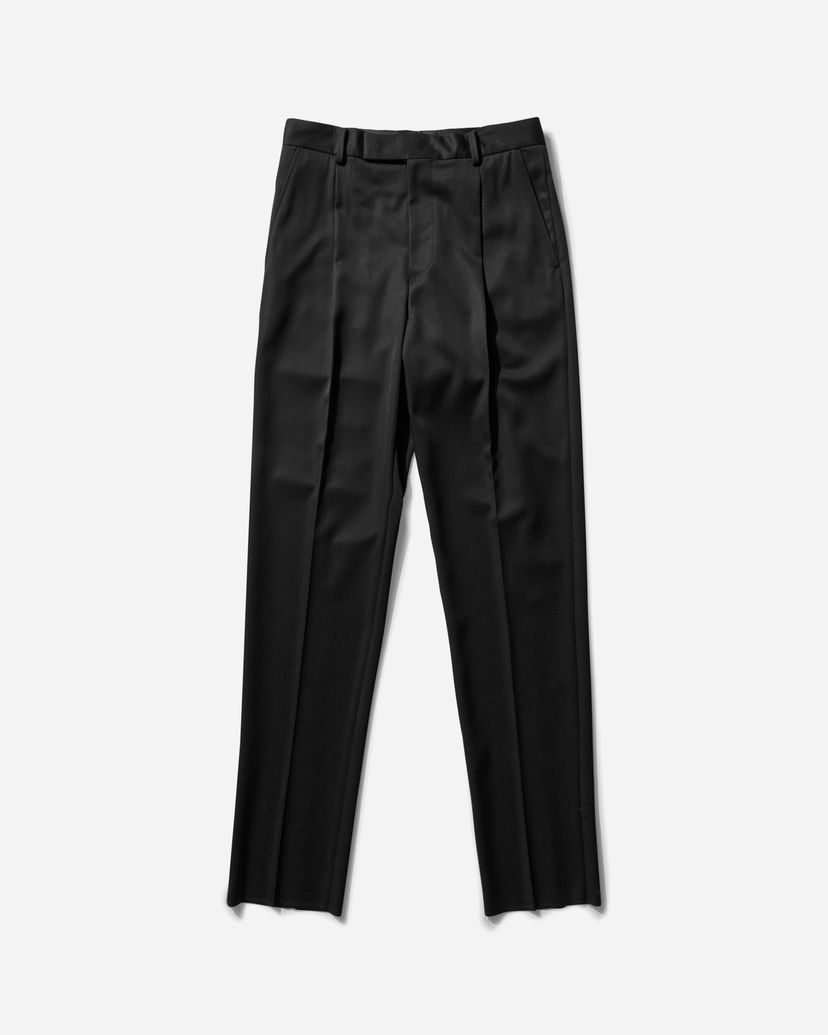 Housut WACKO MARIA Pleated Trousers Type-2 Musta | WMGP-WMP-TR01 BLACK