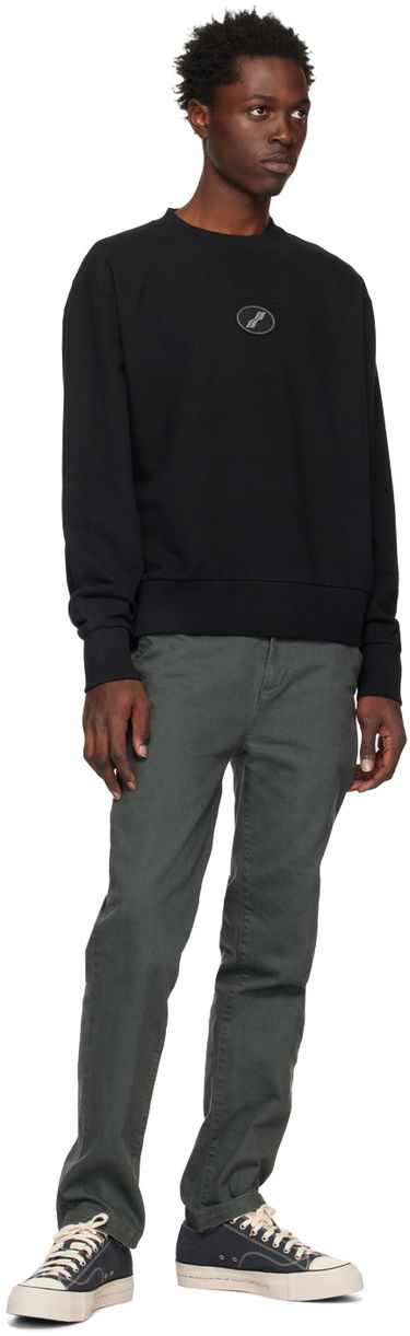 Villapaita We11done We11done Symbol Wappen Sweatshirt Musta | WD-TS3-22-719-U-BK, 3