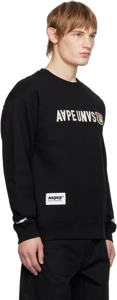 Huppari AAPE by A Bathing Ape AAPE by A Bathing Ape 'AAPER' Crewneck Sweatshirt Musta | AAPSWMB379XXNBKX, 1