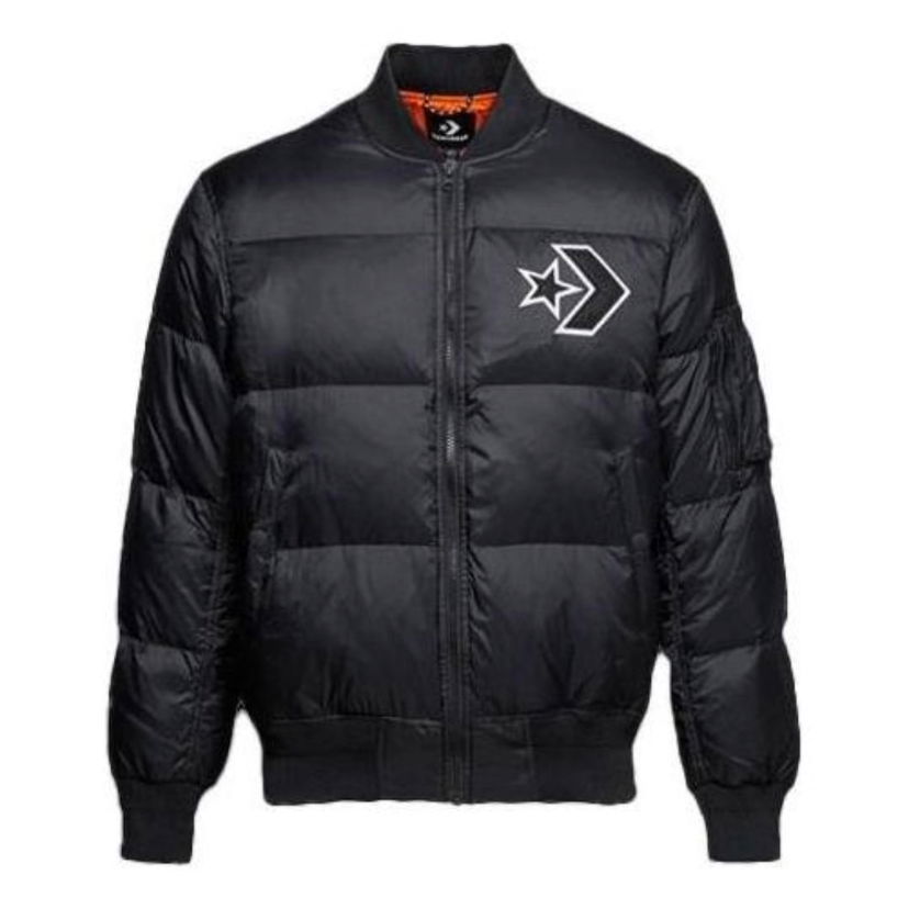 Bomber-takki Converse Star Chevron Down Jacket Musta | 10006883-A01