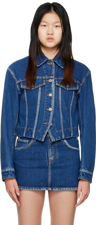 Takki We11done We11done V-Line Denim Jacket Sininen | WD-DJ3-22-330-W-BL, 0