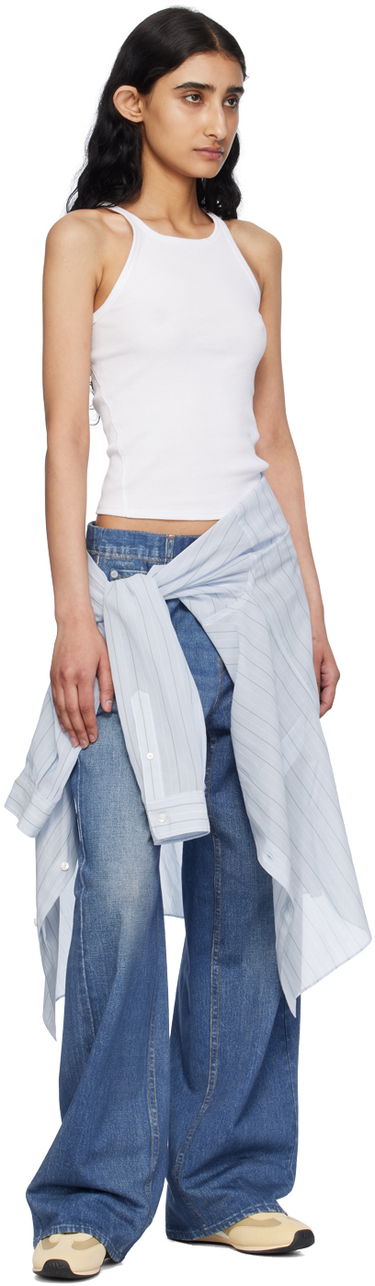 Tankkitoppi rag & bone Essential Rib String Tank Top Valkoinen | WCC24PT020CA20, 3