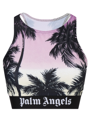 Tankkitoppi Palm Angels Pink Sunset Logo Sports Top Monivärinen | PWVO024S23FAB0033710