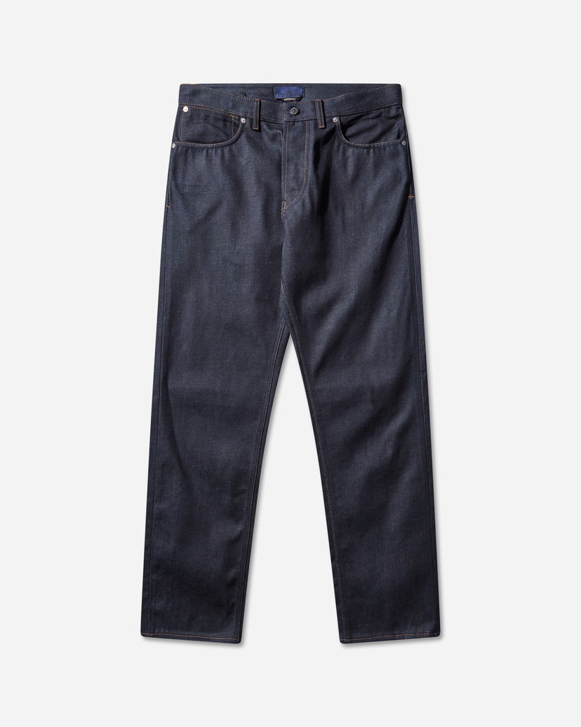 Jeans Stone Island Raw Selvedge Straight Denim Jeans Tummansininen | K2S15-J100008-S0J13 VJ200