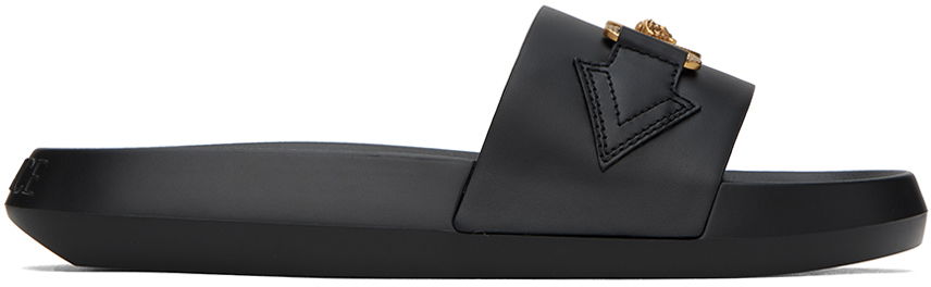 Tennarit ja kengät Versace Medusa Biggie Slides "Black" Musta | 1010628_DV46G, 0