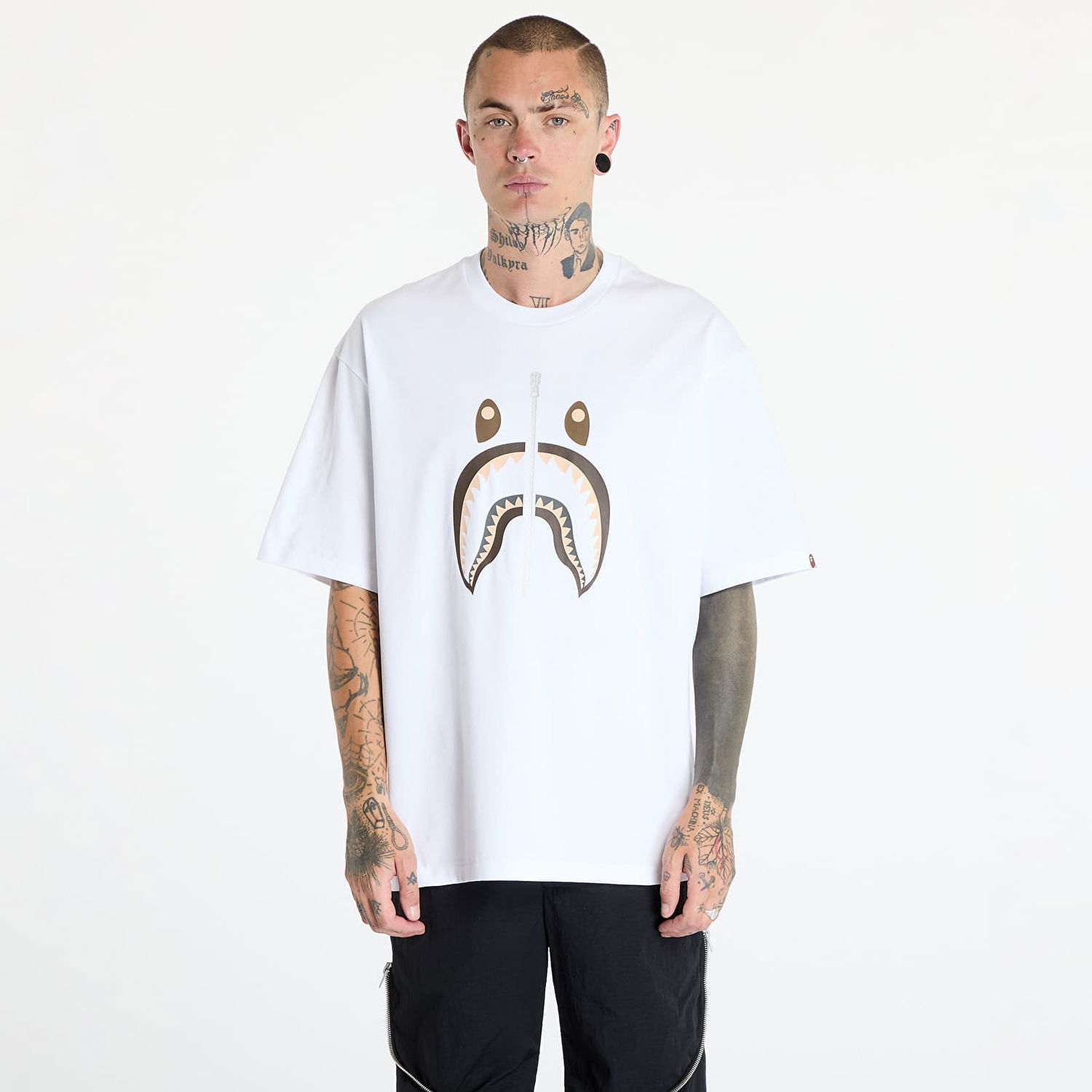 T-paita BAPE Shark Tee White Valkoinen | 001TEK701312M WHT, 0