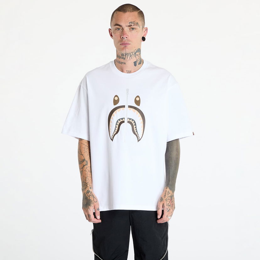 T-paita BAPE Shark Tee White Valkoinen | 001TEK701312M WHT