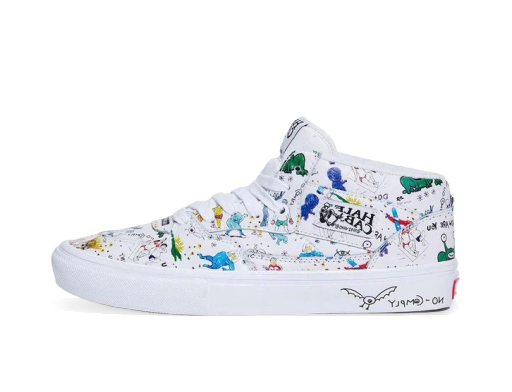 Skateboarding Vans Half Cab No Comply x Daniel Johnston Valkoinen | VN0A5FCDWTM
