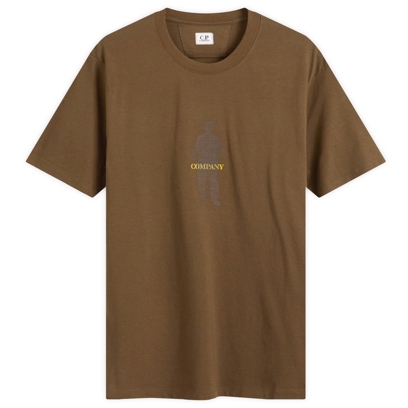 T-paita C.P. Company C.P. Company 30/1 Sailor Graphic T-Shirt, Size Medium Ruskea | CMTS164A-006586W-683