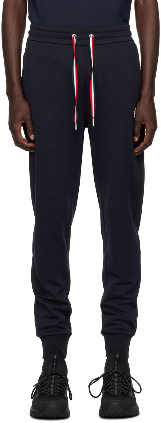Verryttelyhousut Moncler Drawstring Tummansininen | I20918H0000989A5W, 0