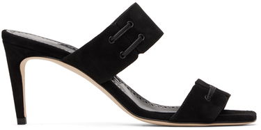 Asusteet Manolo Blahnik Manolo Blahnik Nebre Suede Heeled Mules Musta | 223-1354, 0