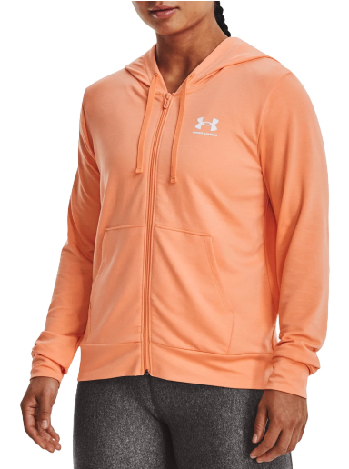 Huppari Under Armour Rival Terry Full-Zip Hoodie Oranssi | 1369853-868
