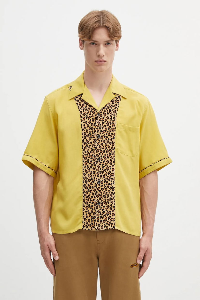 Paita WACKO MARIA Wacko Maria Switching Relaxed Fit Shirt Keltainen | 25SS.WMS.OC16