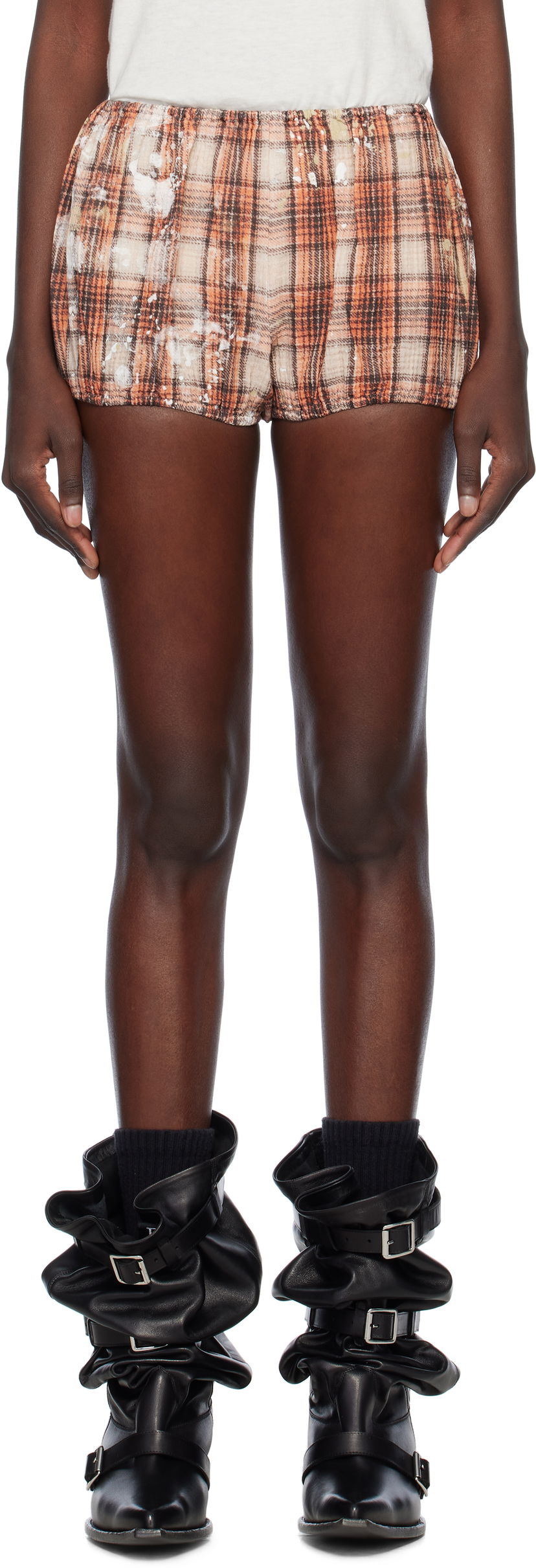 Shortsit R13 R13 Bloomer Shorts Oranssi | R13WR394-R472B