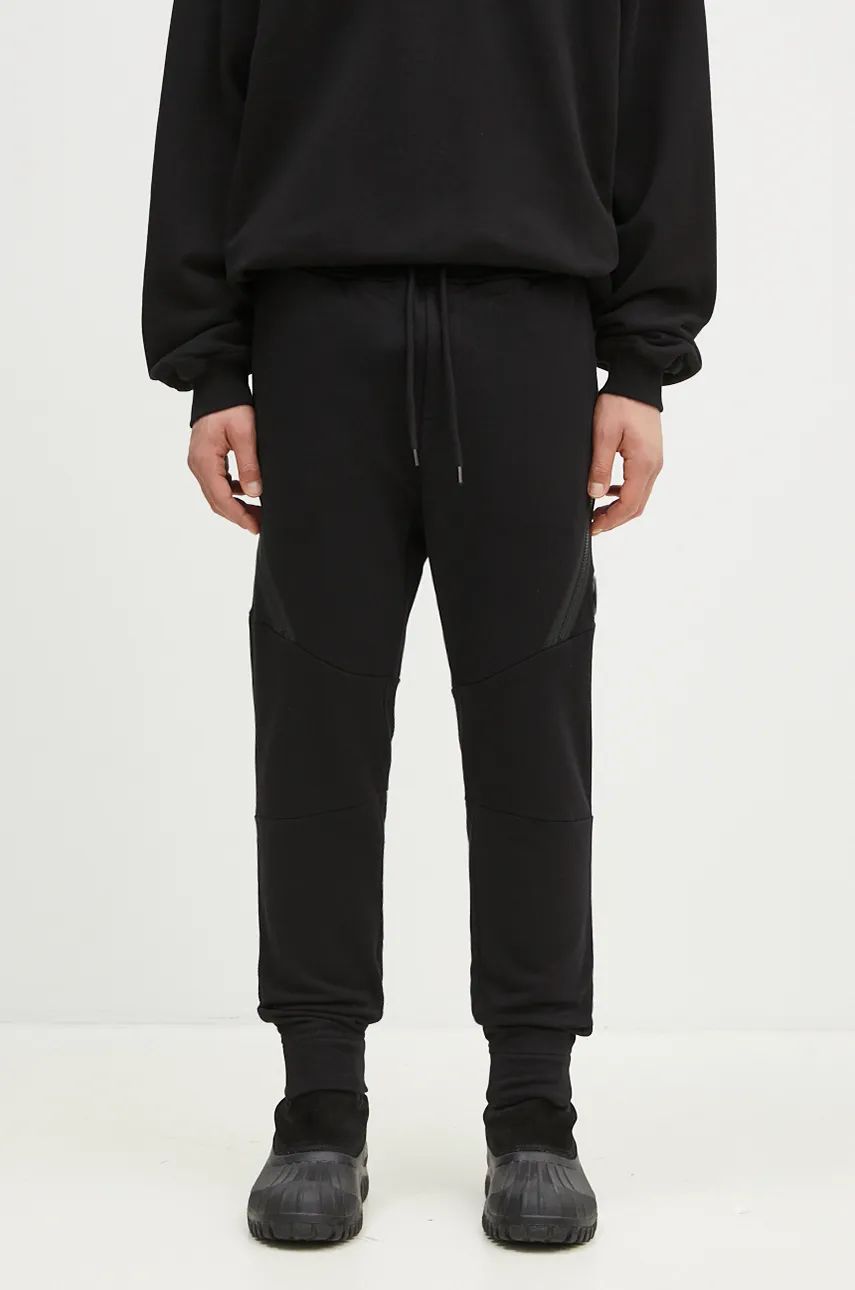 Verryttelyhousut C.P. Company Diagonal Raised Fleece Lens Sweatpants Musta | 17CMSP084A005086W, 0