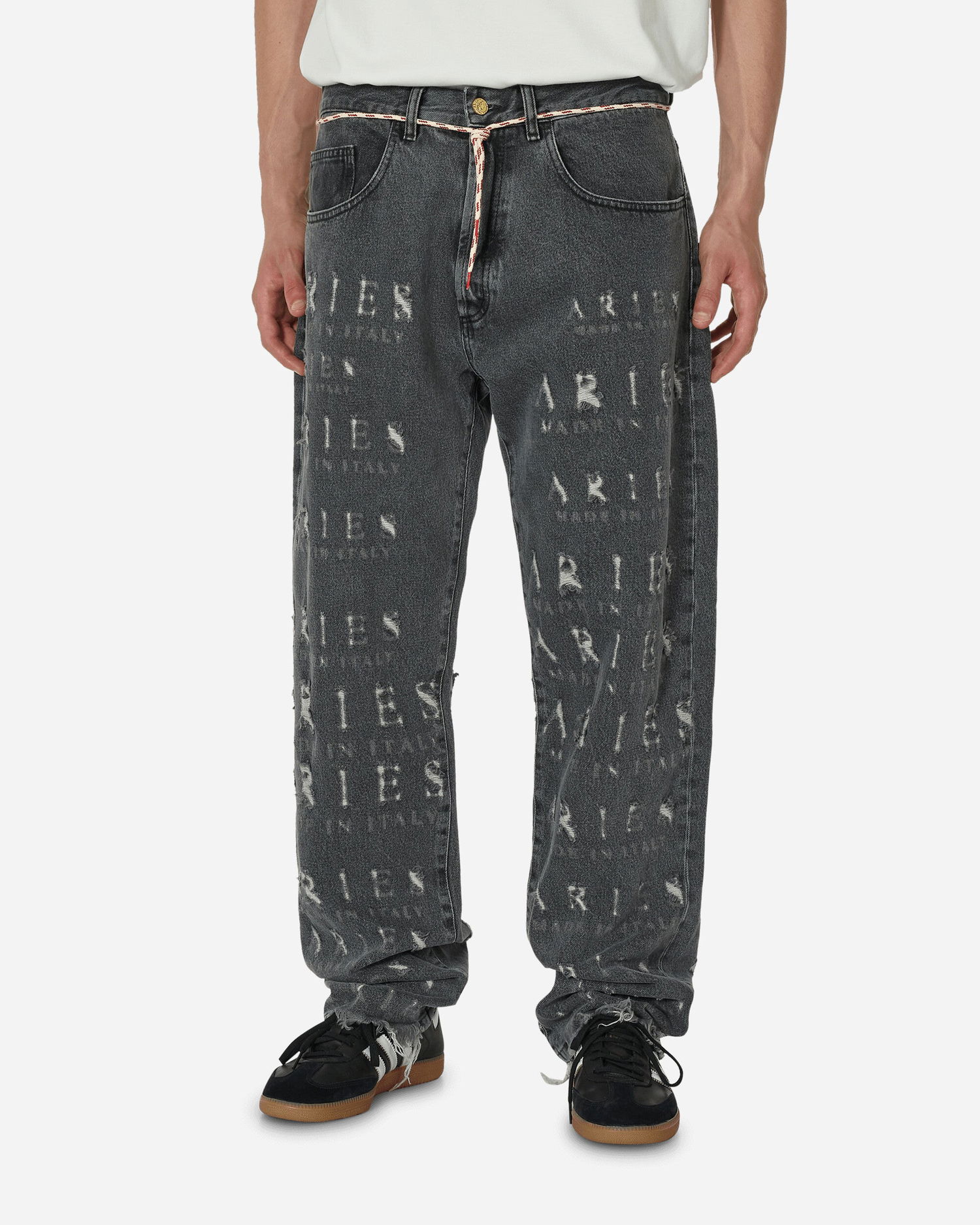 Jeans Aries Destroyed Batten Jeans Musta | FUAR31303 BLK, 0
