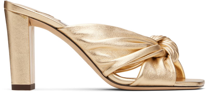 Asusteet Jimmy Choo Jimmy Choo Avenue 85 Heeled Mules Metallinen | AVENUE 85