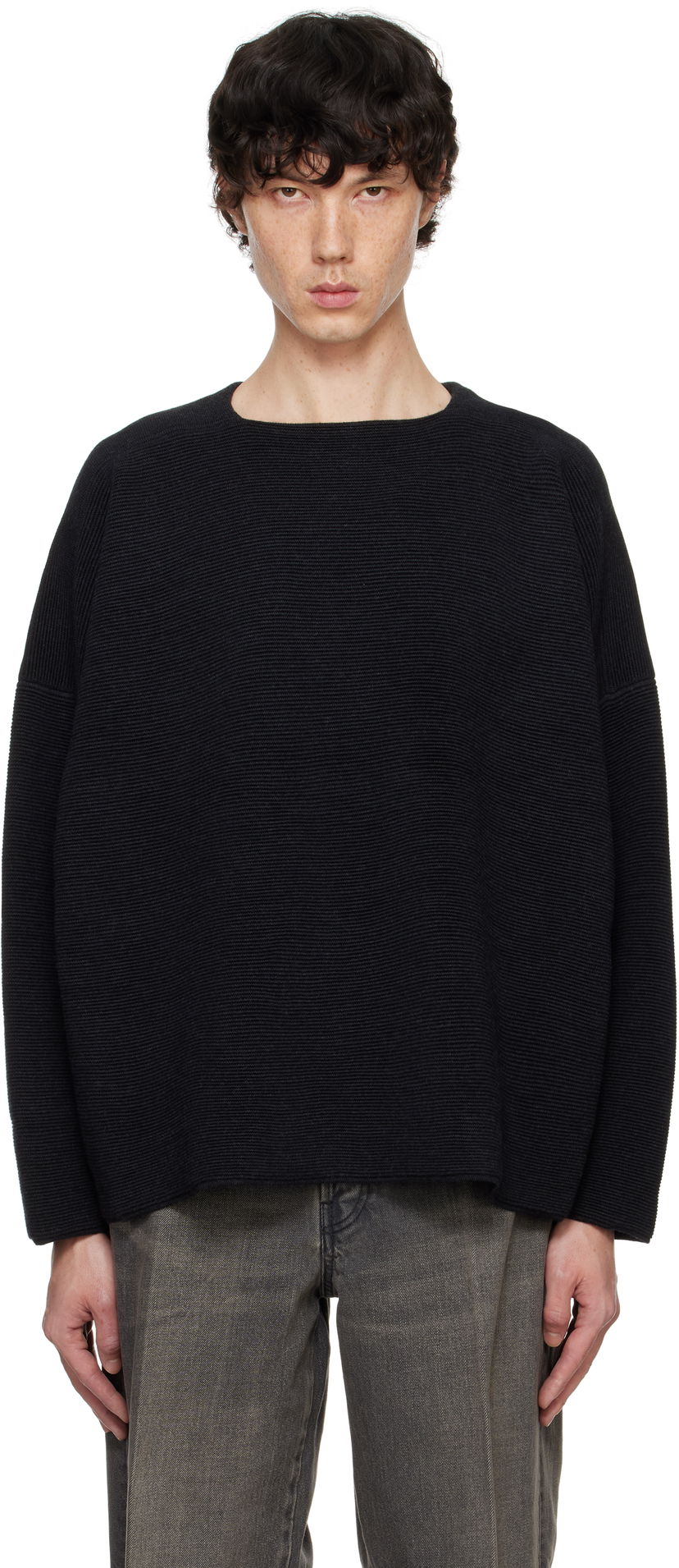 Villapaita Fear of God Straight Neck Sweater Musta | FG820-2302MER