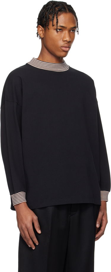 Villapaita Bode Bode Duotone Mockneck Top Musta | MRS25CS047, 1