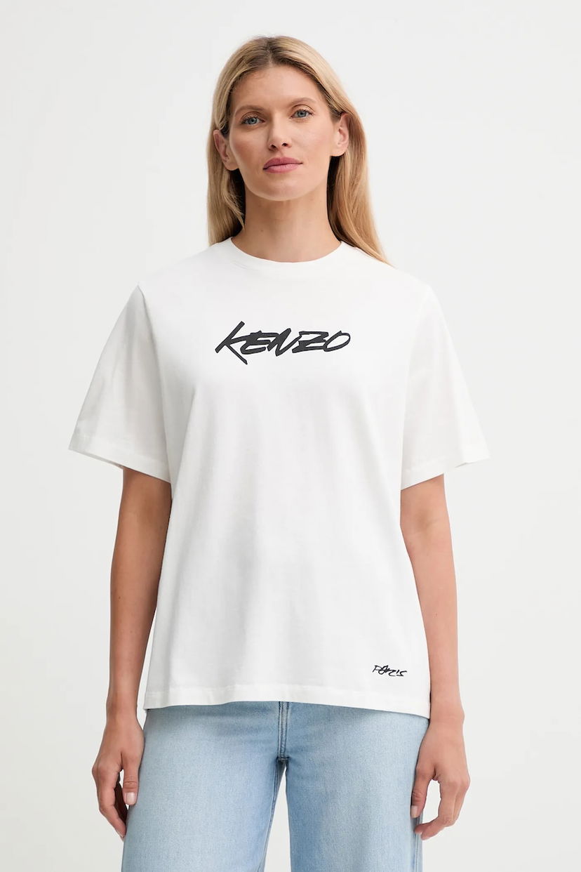 T-paita KENZO Kenzo x Futura T-Shirt Valkoinen | FF62TS5544SG