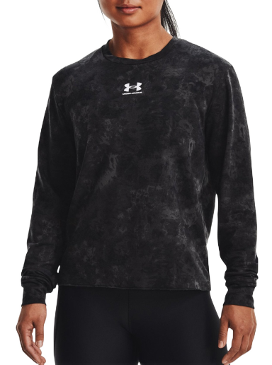 Huppari Under Armour Sweatshirt Rival Terry Print Crew Musta | 1373036-001