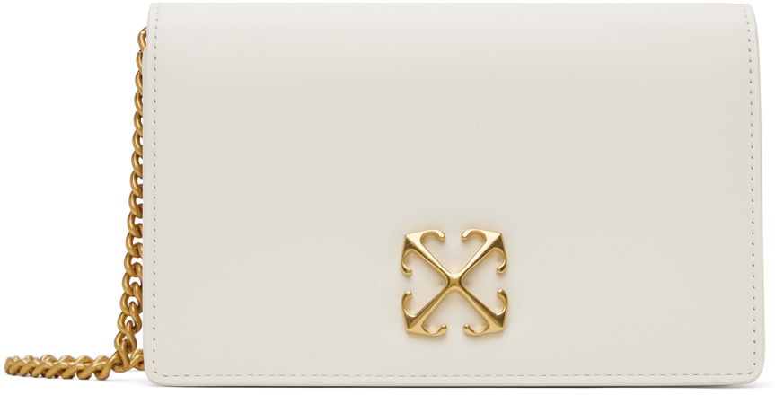 Käsilaukku Off-White White Jitney 0.5 Bag Valkoinen | OWNR032C99LEA0010400, 0
