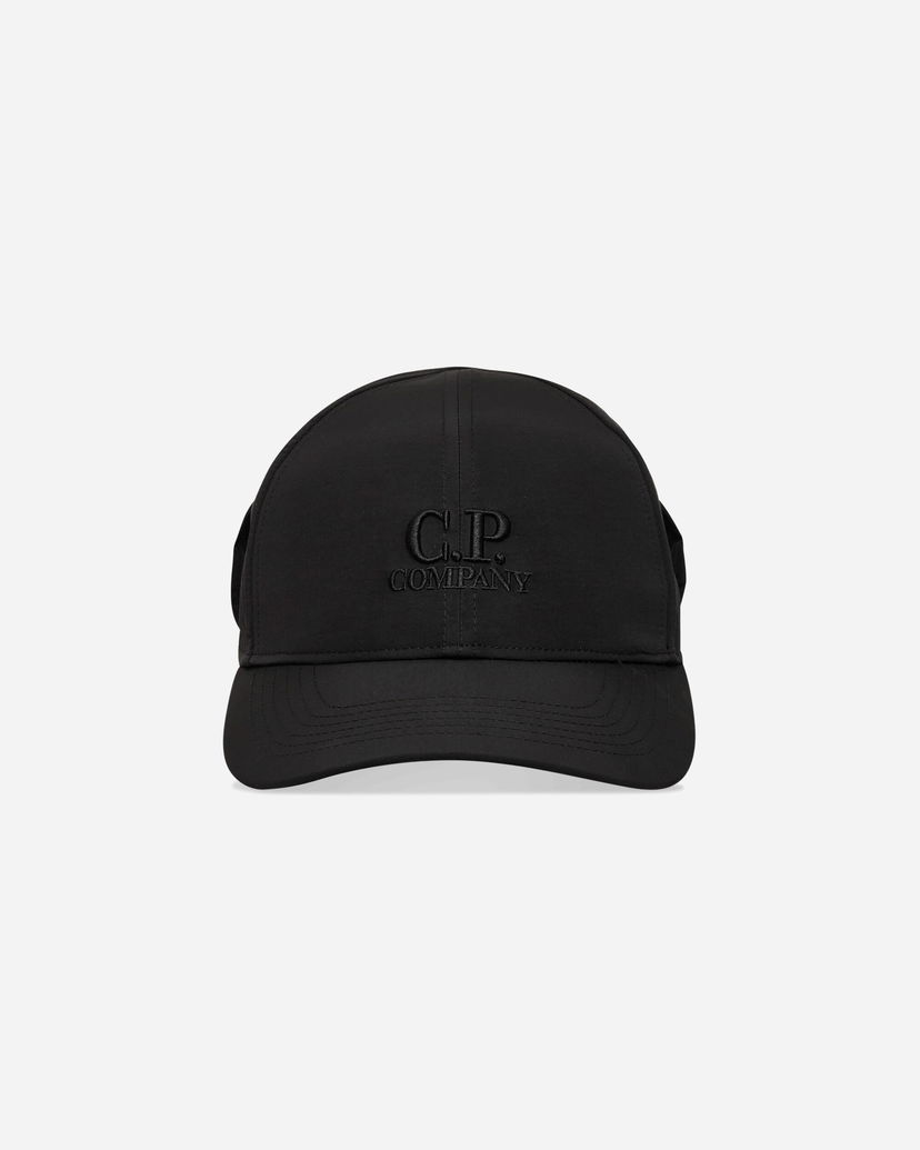 Korkki C.P. Company Chrome-R Goggle Cap Musta | 19CMAC116A-005904A 999
