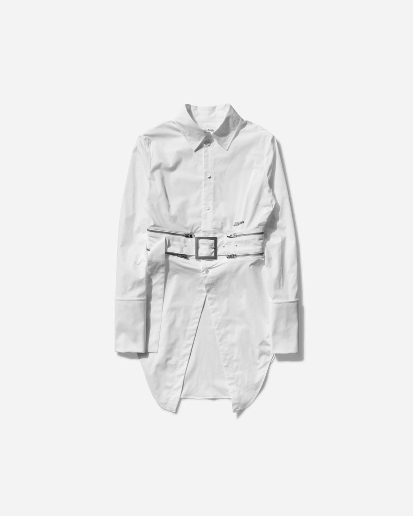 Paita Jean Paul Gaultier Belted Shirt Valkoinen | 25-33-F-CH087I-C071 01