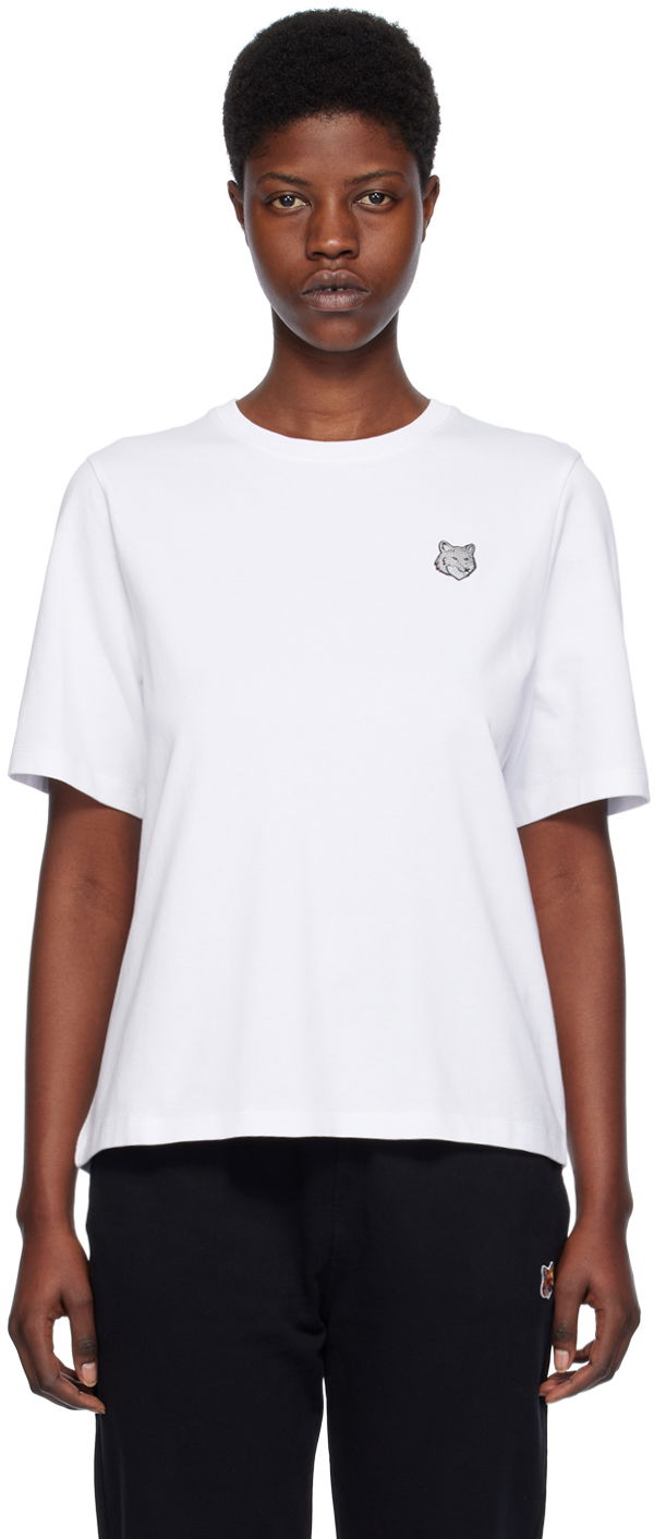 T-paita MAISON KITSUNÉ Bold Fox Head T-Shirt Valkoinen | MW00111KJ0119