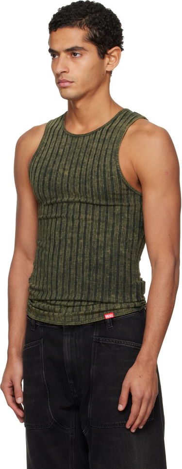 Tankkitoppi Diesel Ribbed Distressed Tank Top Vihreä | A21574-0DCCB-5EU, 3