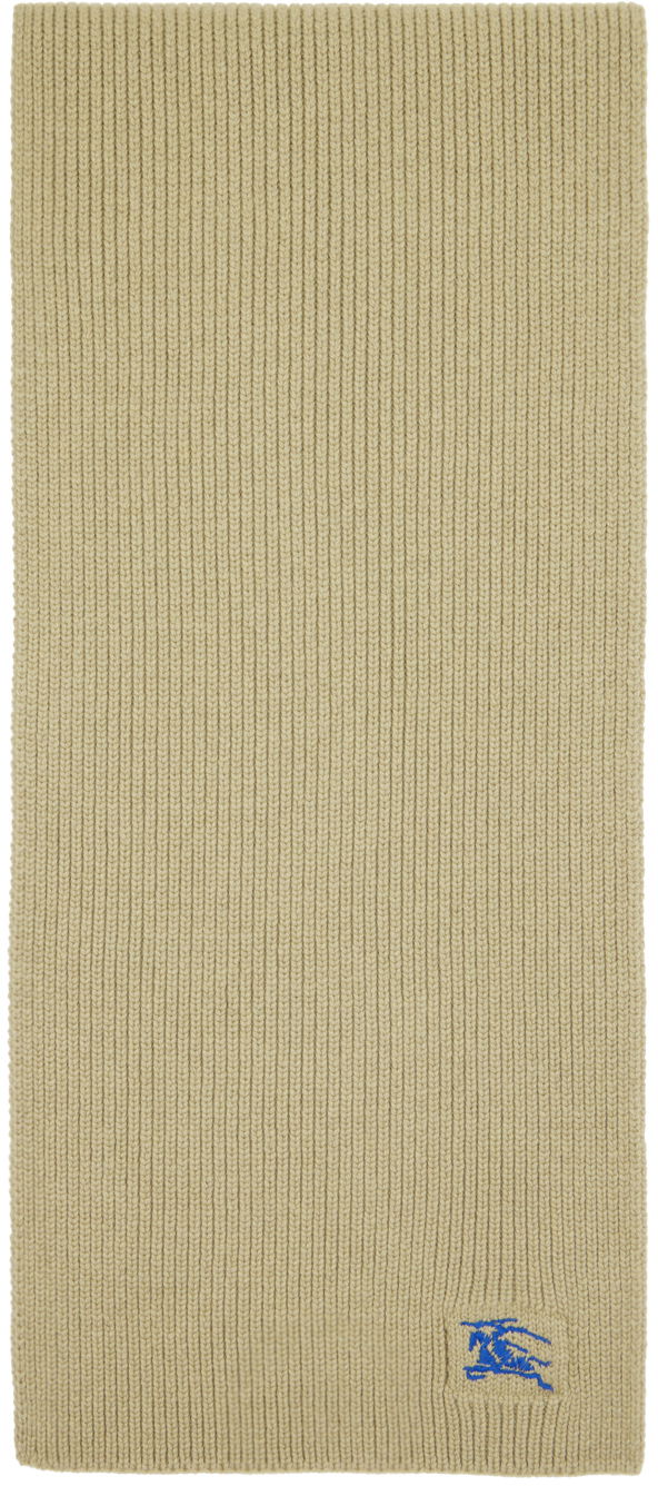 Huivi Burberry Ribbed Cashmere Scarf Taupe Beige | 8085772, 0