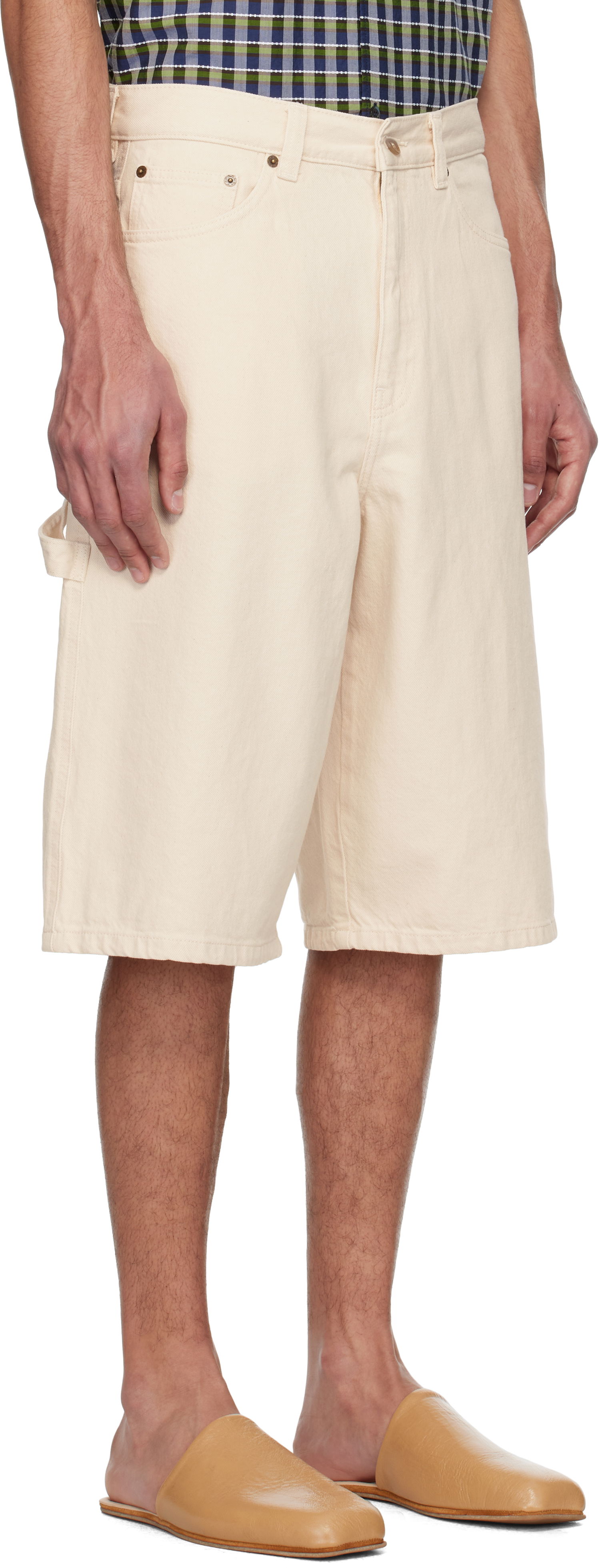 Shortsit A.P.C. A.P.C. Westland Denim Shorts Beige | COHGM-H10216, 1