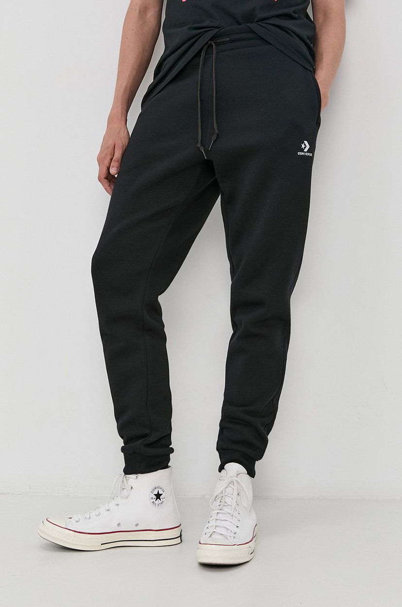 Verryttelyhousut Converse Converse Embroidered-Logo Joggers Musta | 10019925.A01
