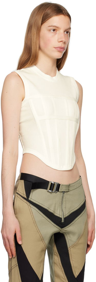 Tankkitoppi Dion Lee Corset Tank Top Valkoinen | C3094R23, 1